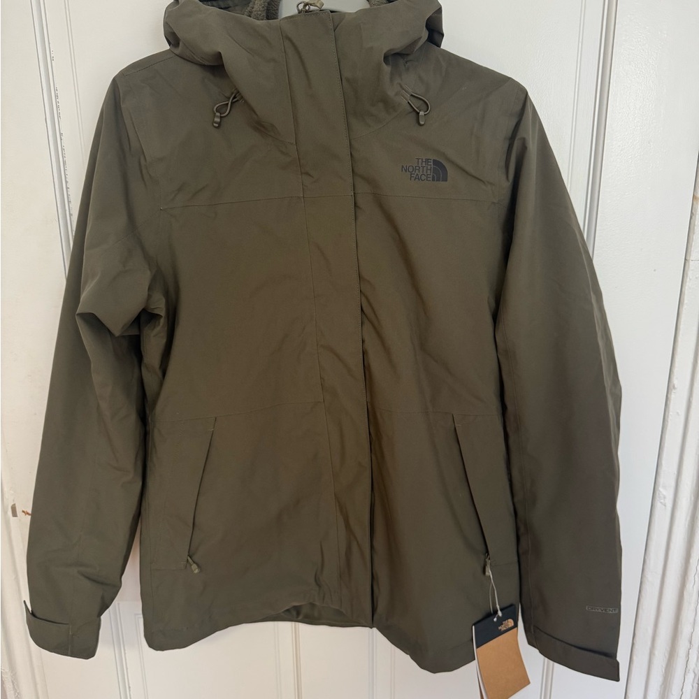 The North Face Olive Green Hooded Jacket